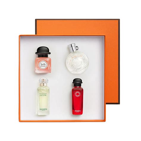 hermes parfume gift set|Hermes miniature perfume gift set.